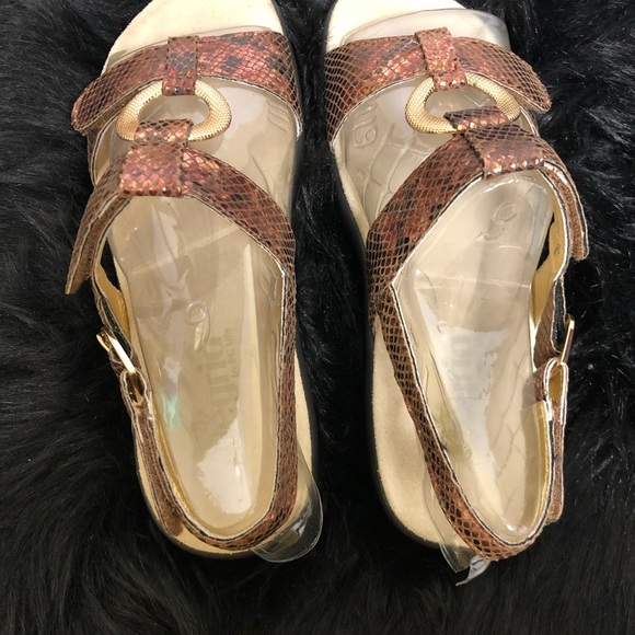 Algeria leather Velcro sling back sandals 38 - Picture 8 of 14